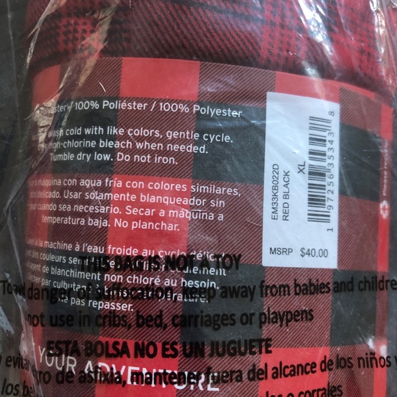 New Eddie Bauer Men's Plaid Classic Microfleece Pants SZ XL - Picture 4 of 4